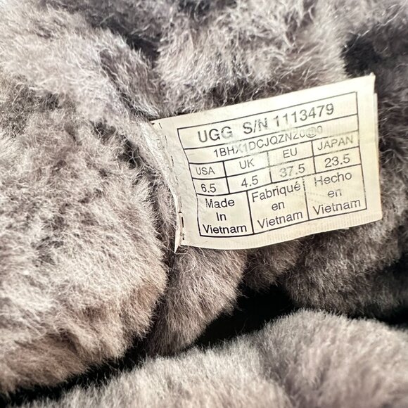 UGG Wedge Gray Ankle Wedge Boots – Size 6.5 - Picture 8 of 8